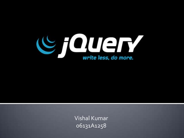 J Query Presentation