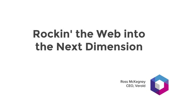 Rockin' the Web into the Next Dimension: JQueryTO 2014 Final Keynote