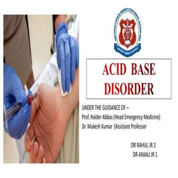 Abg analysis in emergency medicine department