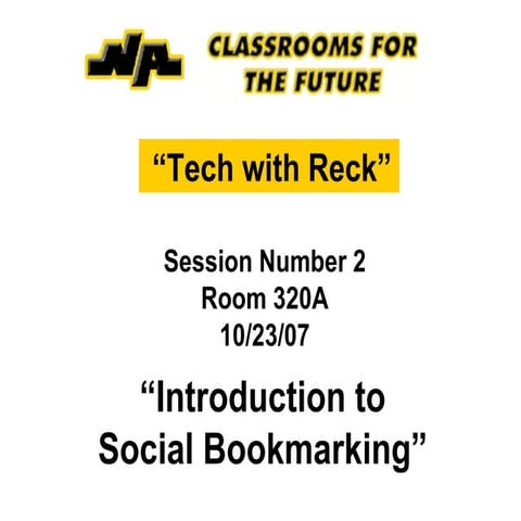 Jreck Social Bookmarking With Delicious