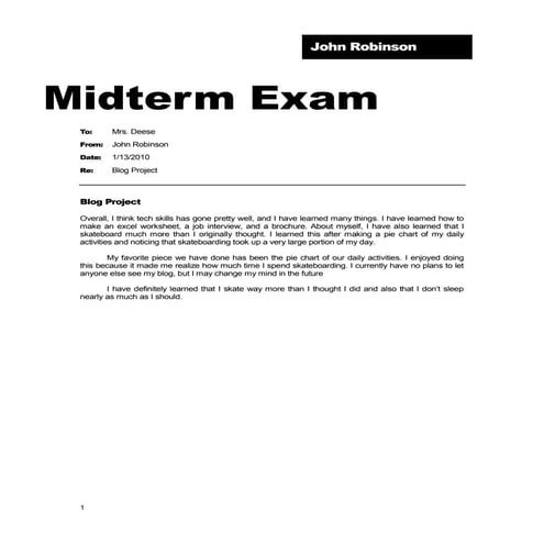 Midterm Exam