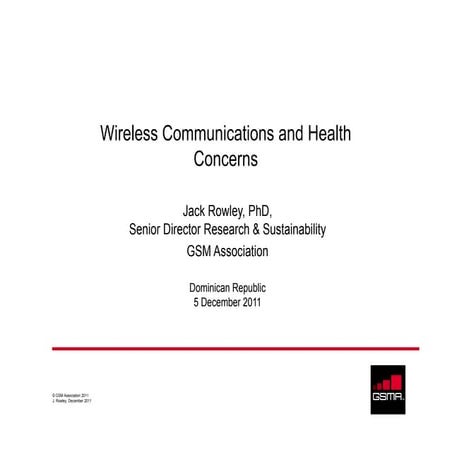 Wireless Communications and Health Concerns