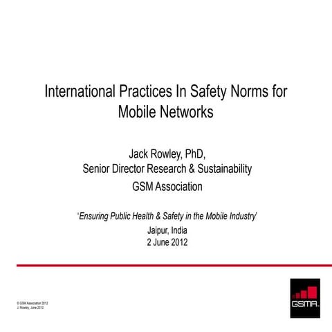 International Practices In Safety Norms for Mobile Networks
