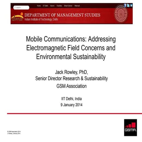 Mobile Communications: Addressing Electromagnetic Field Concerns and Environmental Sustainability
