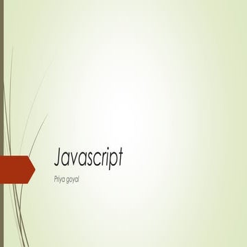 Java Script ppt | PPT