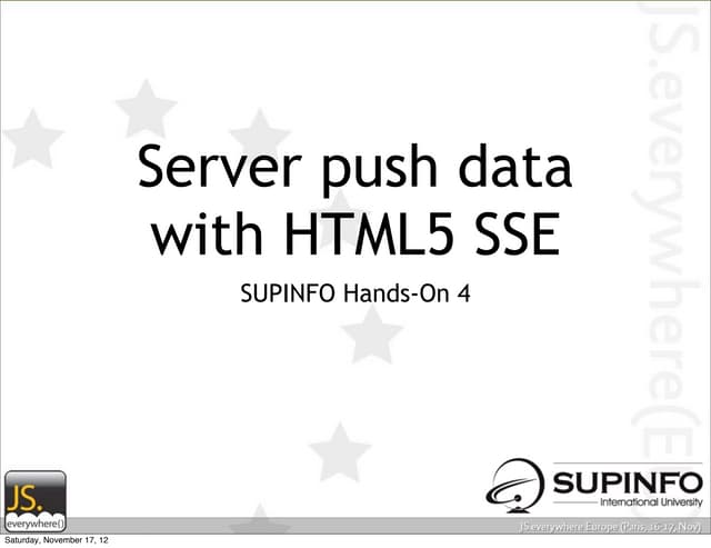 JS-Everywhere - SSE Hands-on