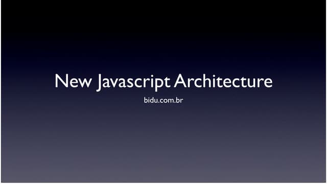 Js Project - Architecture