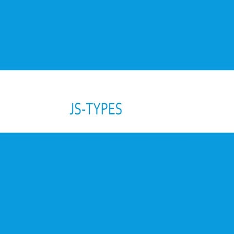 Js types | PPT