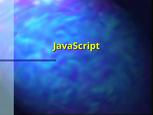 JavaScript ppt for beginners to learn basics