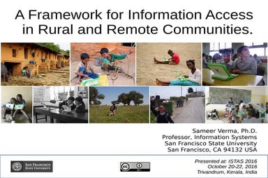 A Framework for Information Access in Rural and Remote Communities