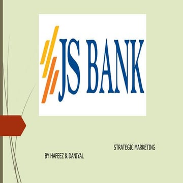 JS BANK MARKETING 