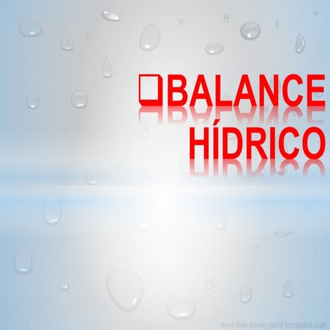 Balance hídrico