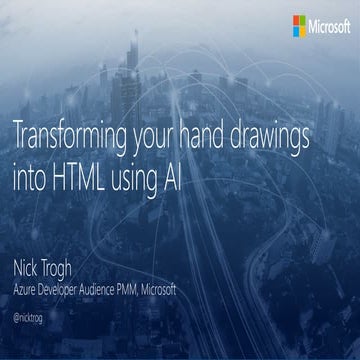 JSConfBE: Transforming your hand drawings into HTML with AI