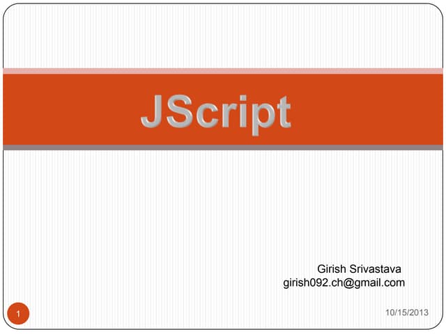 Jscript part1