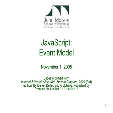 Js events | PPT