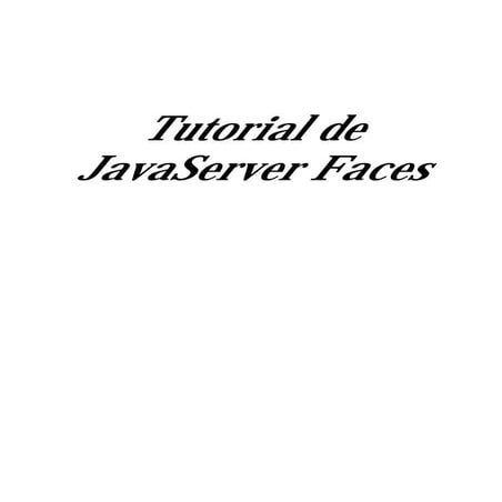 Tutorial Jsf