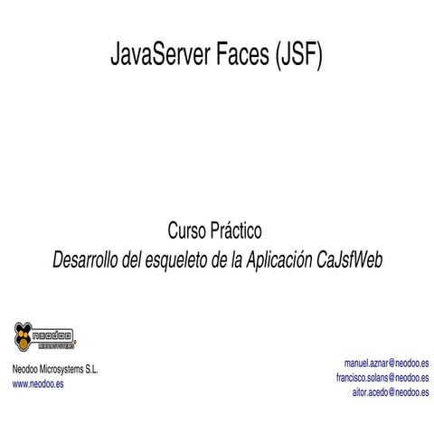 Desarrollo con JSF