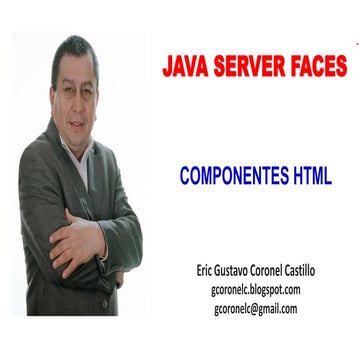 JAVA SERVER FACES - LECCION 03 - COMPONENTES HTML