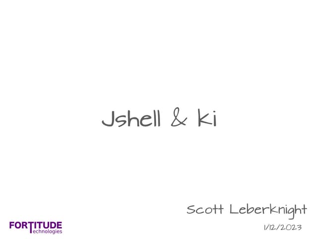 JShell & ki