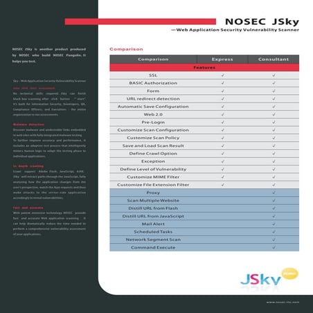 Jsky Data Sheet