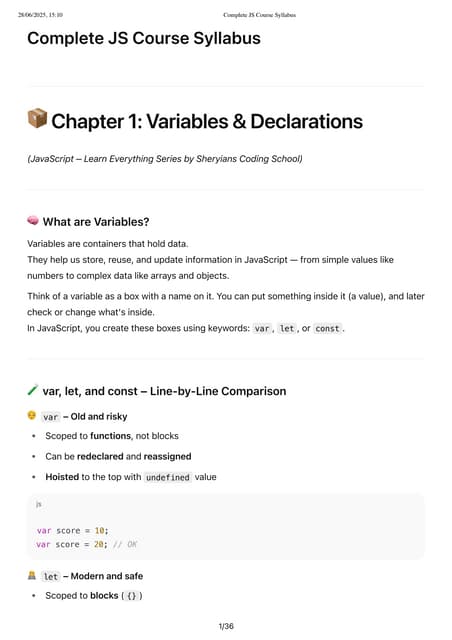 JS_Learn_Everything by sheriyansh coding school