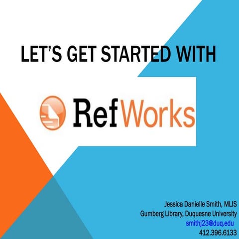 RefWorks for APA Citation Style