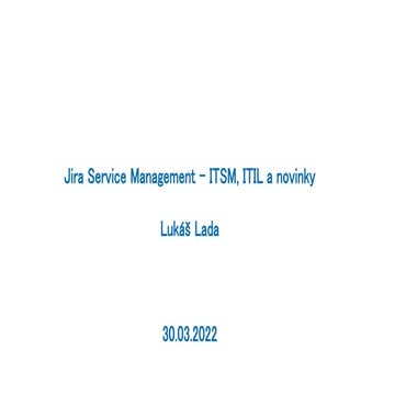 Jira Service Management ITIL ITSM