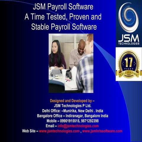 JSM Payroll Software Presentation