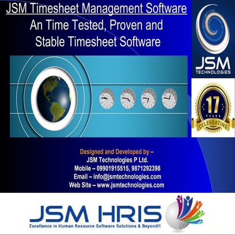 JSM Timesheet Management Software Presentation - Advanced Timesheet Software
