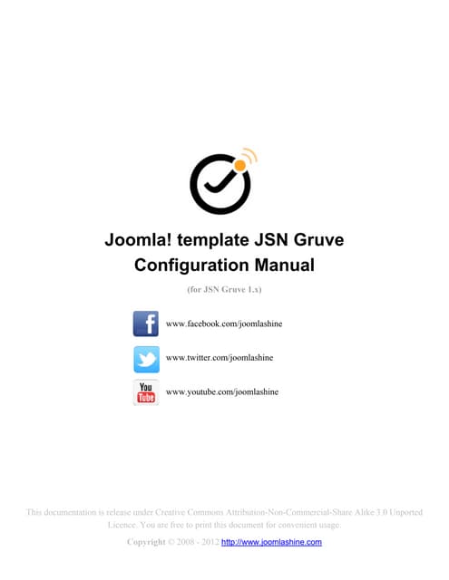 JSN Gruve Configuration Manual