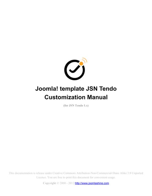 JSN Tendo Customization Manual