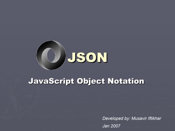 Basics of JSON (JavaScript Object Notation) with examples | PDF