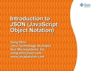 Basics of JSON (JavaScript Object Notation) with examples | PDF image.