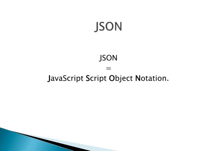 JSON | PPT