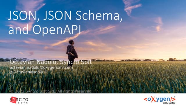 JSON, JSON Schema, and OpenAPI
