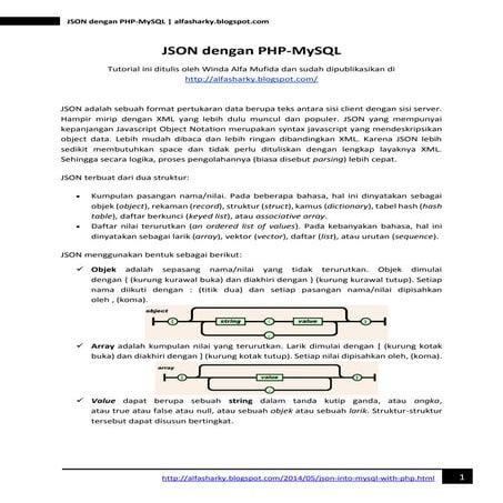 Json dengan php-my sql | PDF