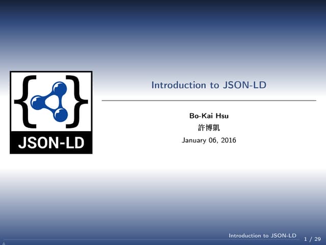 Introduction to Json ld