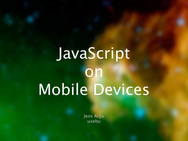 Js On Mobile Devices