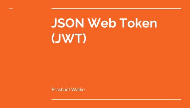 Json Web Token - JWT