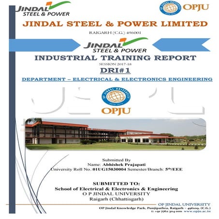 JSPL DRI#1 Training Report 2017