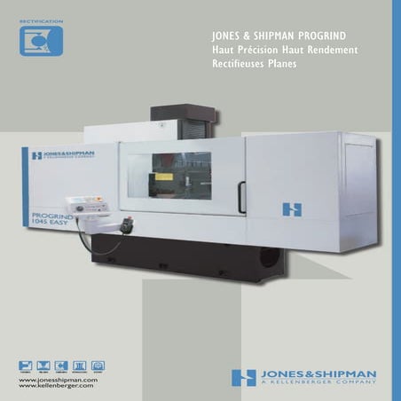 Progrind: Rectifieuse plane de haute précision à haut rendement de Jones & Shipman
