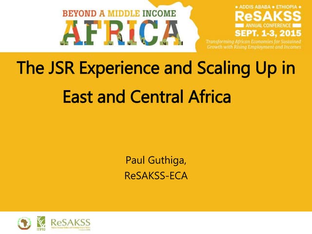 2015 ReSAKSS Conference – Day 3- Paul Guthiga