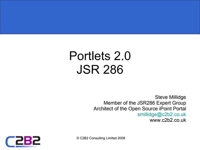 Portlets 2.0 JSR286