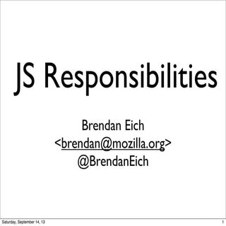 JS Responsibilities