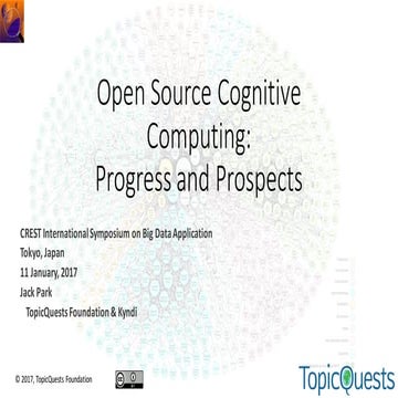 Open Source Cognitive Computing: Progress and Prospects