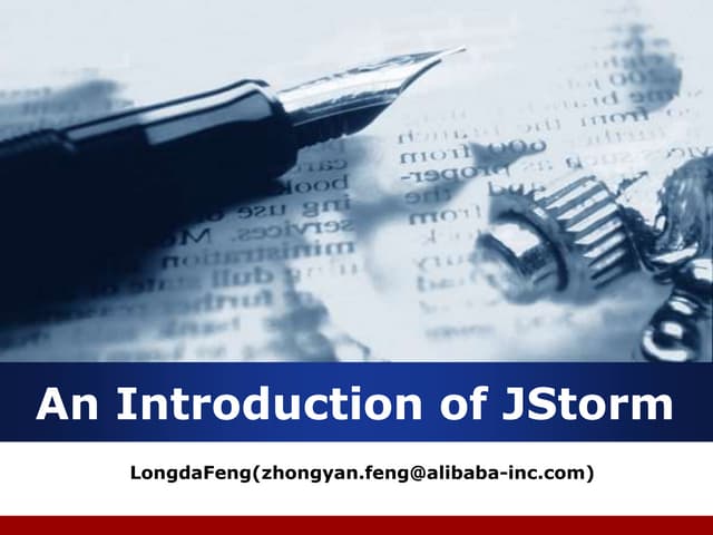 Jstorm introduction-0.9.6