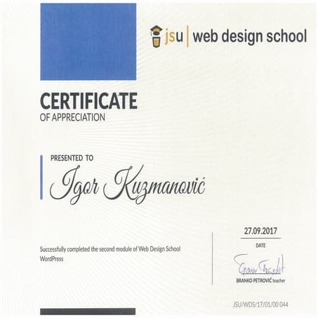 Certificate of Completion - Using open source tools to create an ...