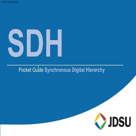 JDSU SDH Pocket Guide covering many aspects