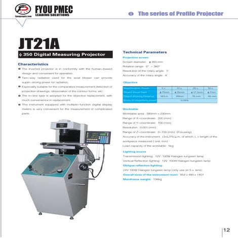 Jt36 profile projector | PDF