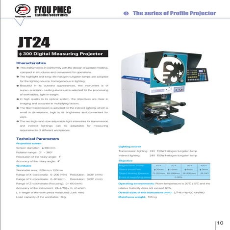 Jt24 profile projector | PDF